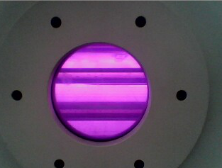 氩气等离子表面处理器中氩气电离后颜色-普乐斯等离子清洗机